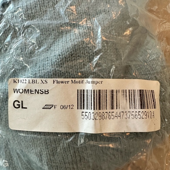 BODEN Flower Motif Jumper - Seamist Blue Melange - XS - Picture 9 of 9